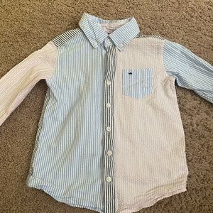 Multi colored Seersucker  button down